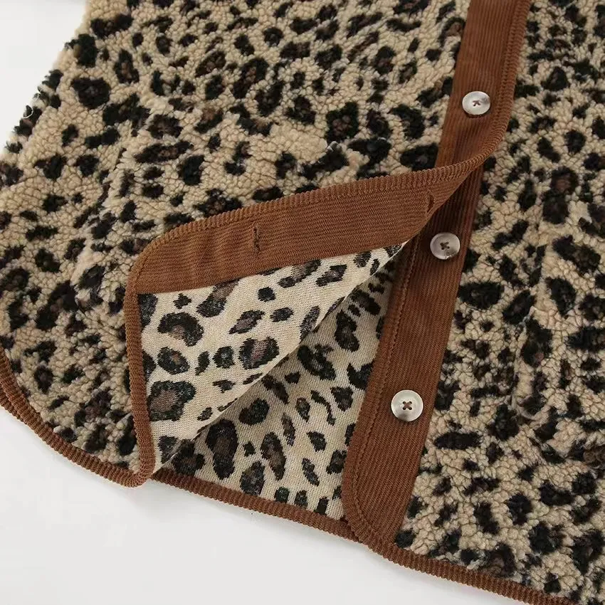 Abigail Leopard Bouclé Jacket