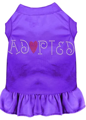 Adopted Rhinestone Dress Purple Xs (8)