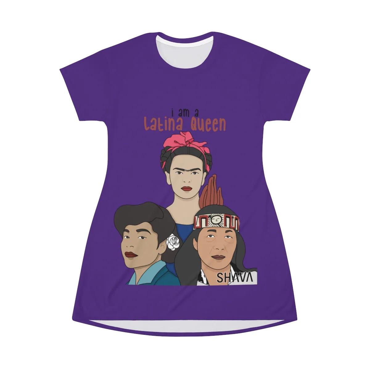 Affirmation Feminist Pro Choice T-Shirt Women’s Size - I Am A Latina Queen