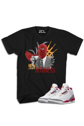 Air Jordan 3 "It's Just Business" Tee Cardinal Red