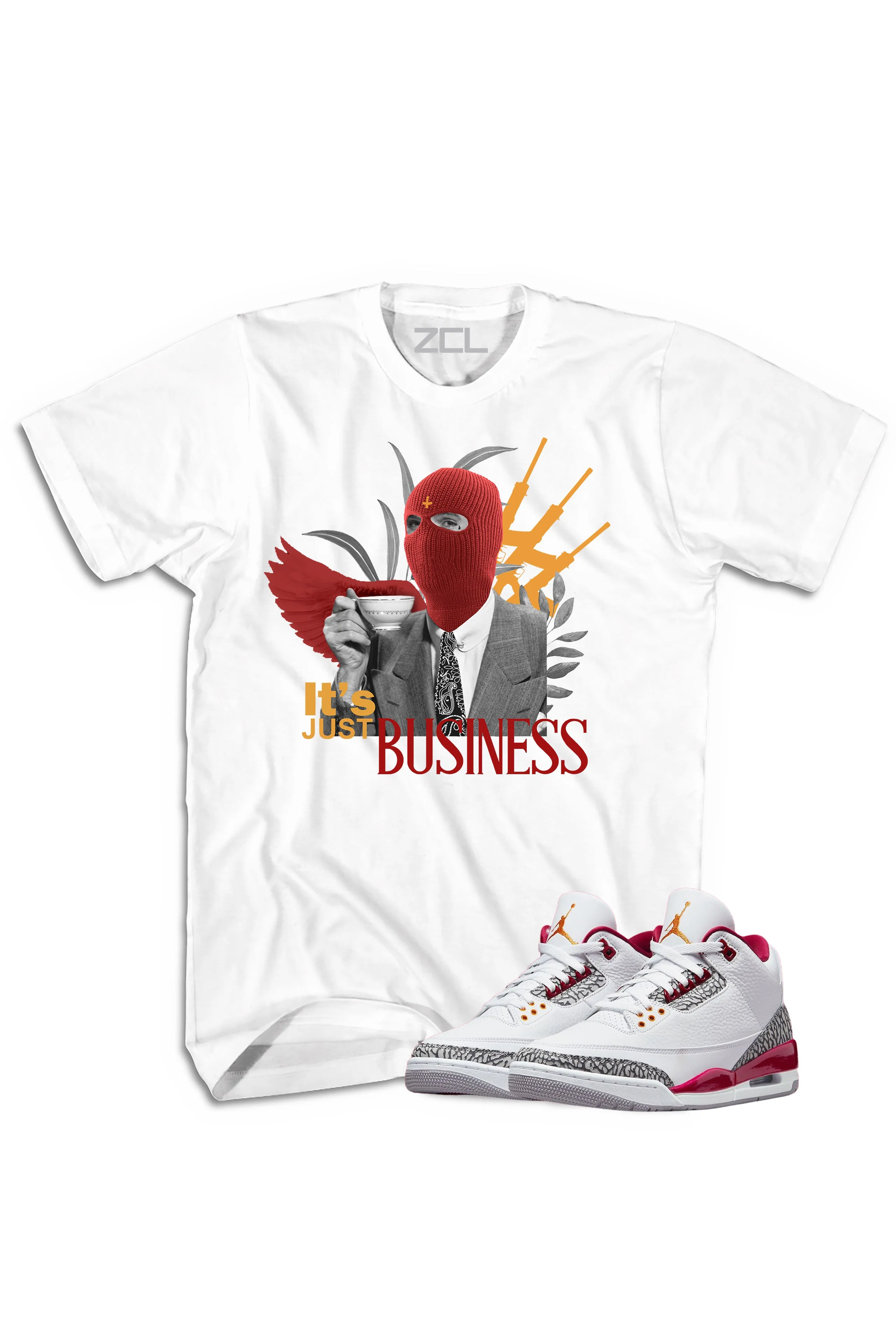 Air Jordan 3 "It's Just Business" Tee Cardinal Red