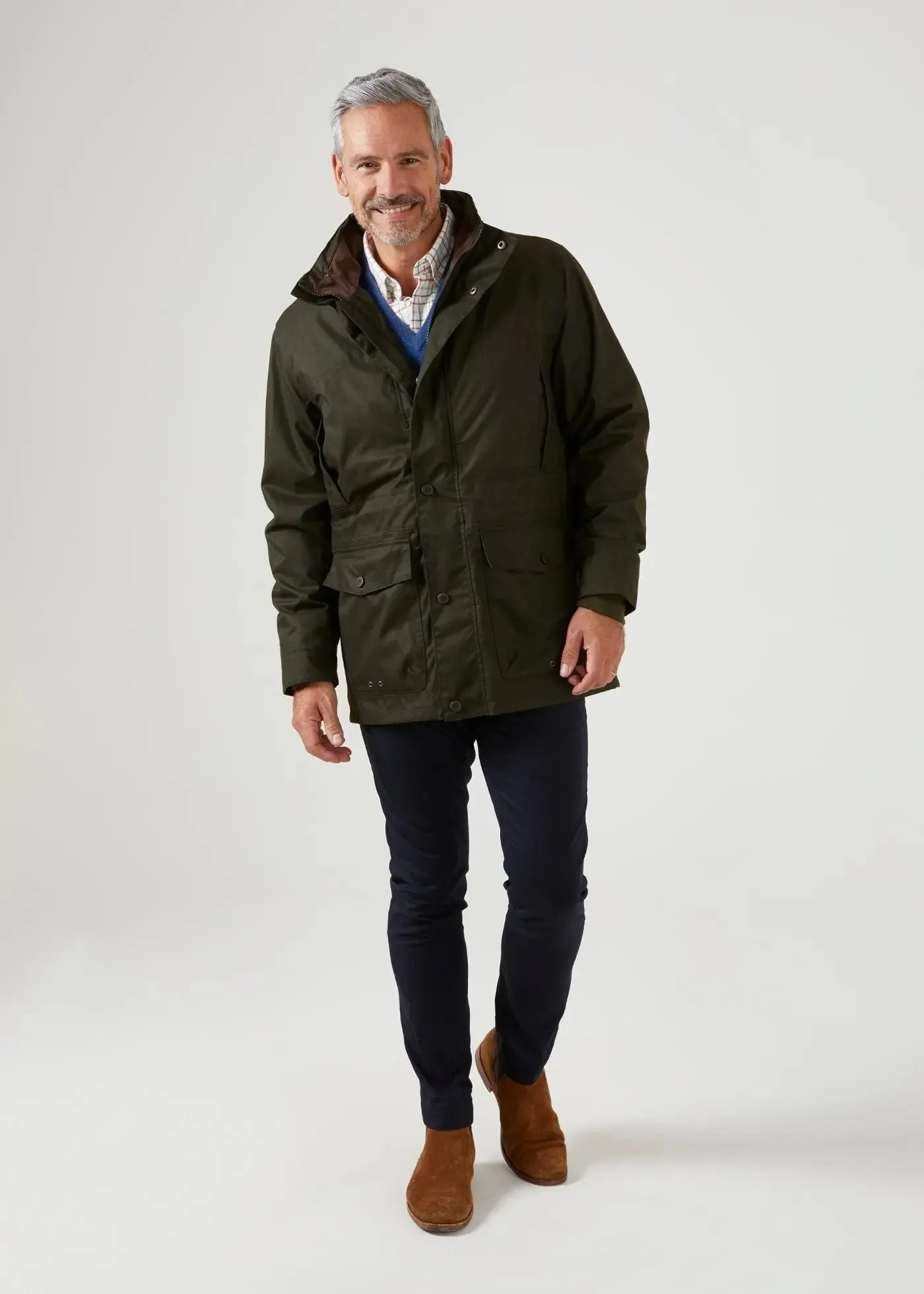 ALAN PAINE Fernley Field Coat - Mens Waterproof - Woodland