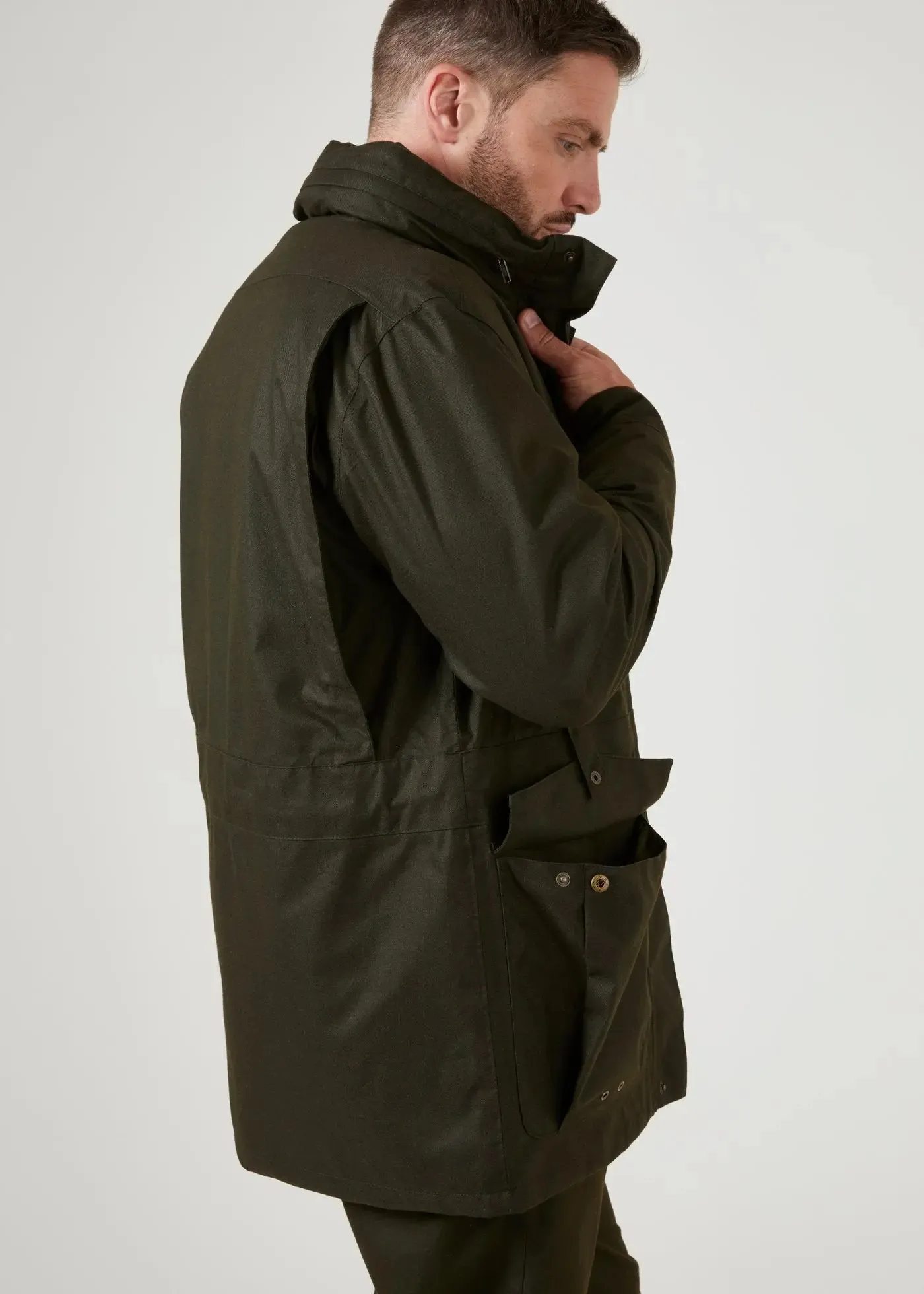 ALAN PAINE Fernley Field Coat - Mens Waterproof - Woodland