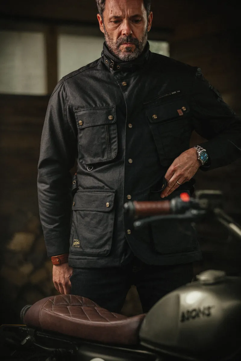 &SONS Black Gold Waxed Jacket