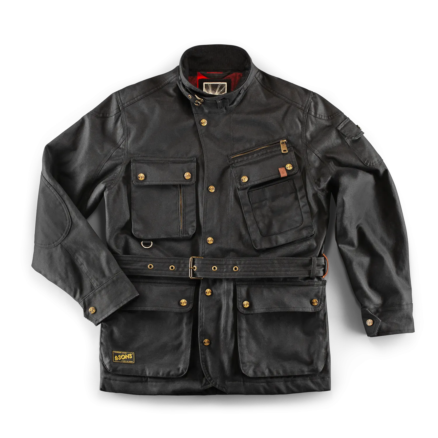 &SONS Black Gold Waxed Jacket