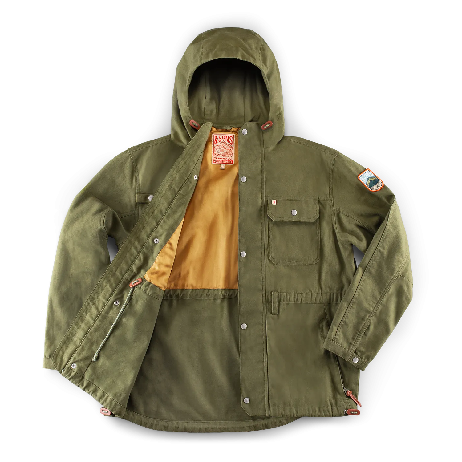 &SONS Noah Cagoule Army Green