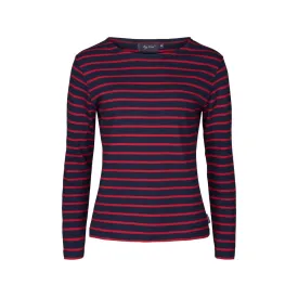 Antibes Striped Long Sleeve Tee - SR Navy / SR Red