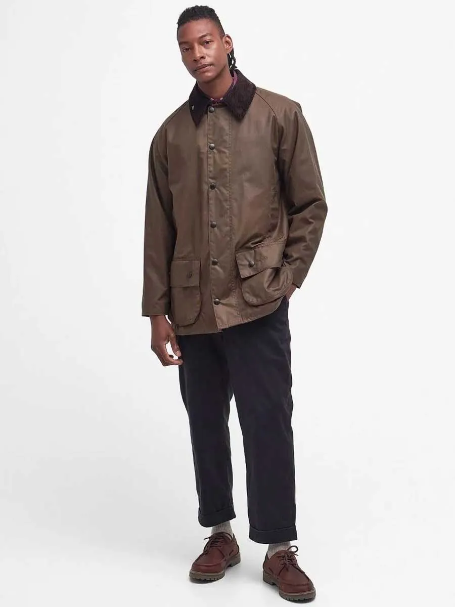 BARBOUR Beaufort Wax Jacket - Mens - Bark