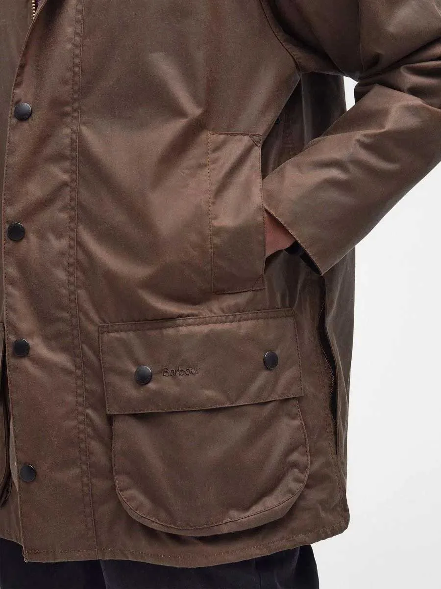 BARBOUR Beaufort Wax Jacket - Mens - Bark