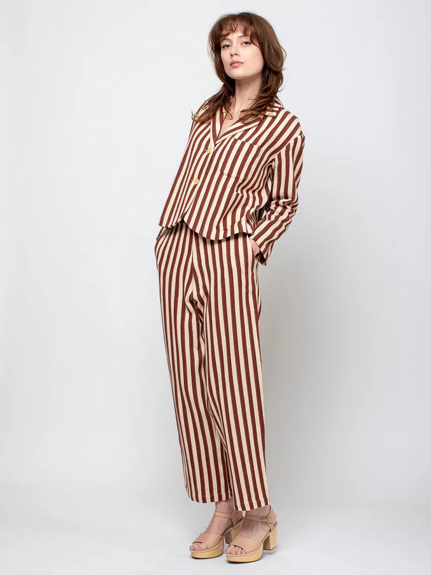 Bernay Jacket - Auburn Stripe