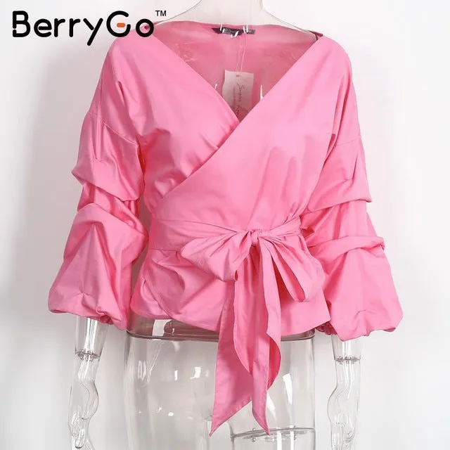 BerryGo Off shoulder ruffle white blouse Sexy cotton cool blouse shirt women Winter 2016 female strappy top tees blusas