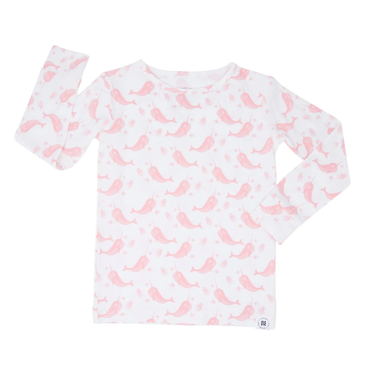 Big Kid Pajama - Narwhal Pink