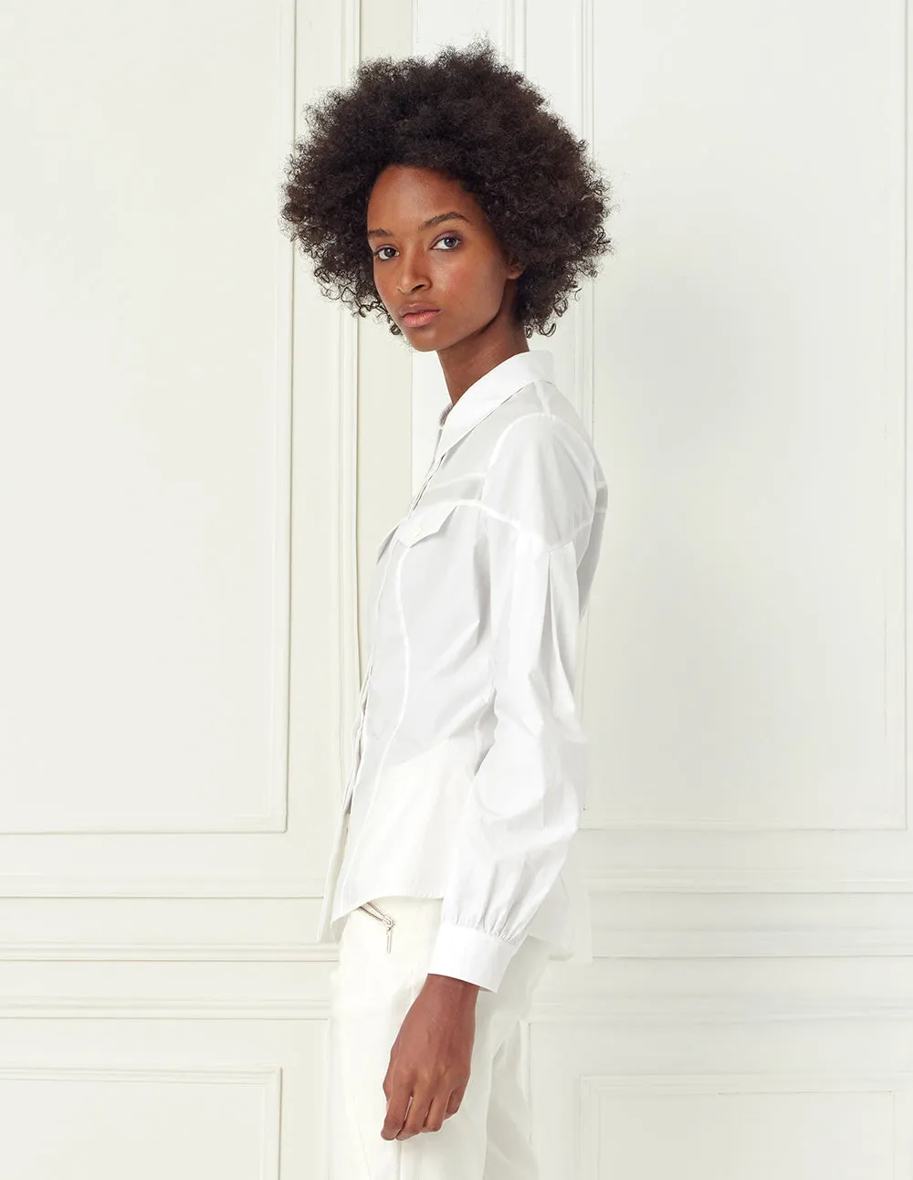 BORA AKSU Basic Flap Pocket Shirt Blouse