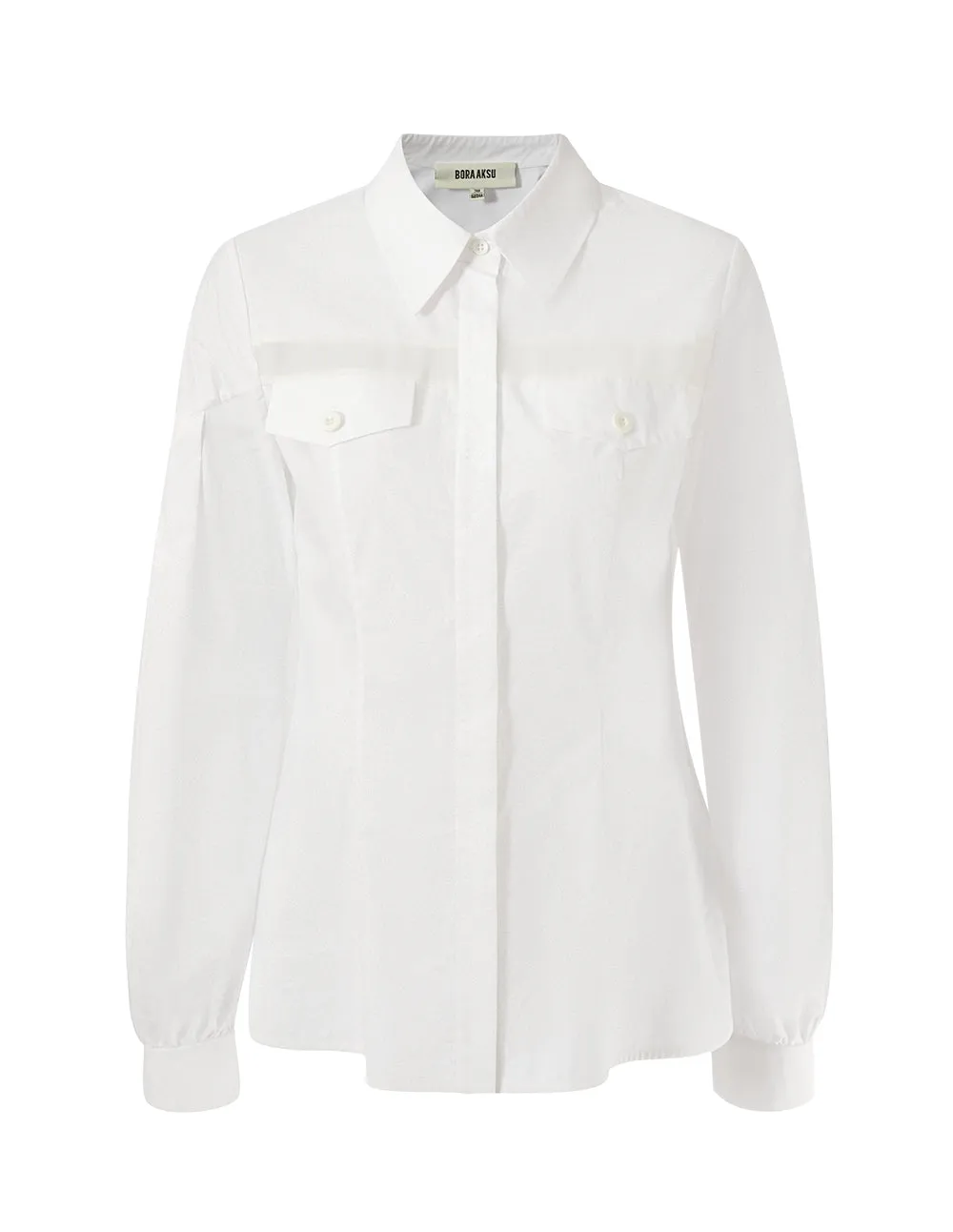 BORA AKSU Basic Flap Pocket Shirt Blouse