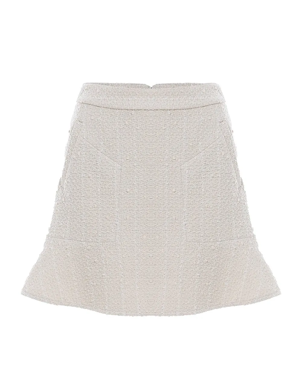 BORA AKSU Tweed High-Waisted A-Line Mini Skirt