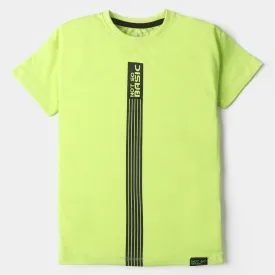 Boys Cotton T-Shirt Basic - F-Green