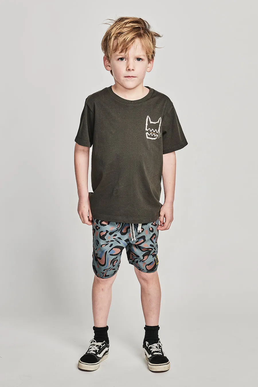 Boys T-Shirt Munster Kids Toothpick Soft Black