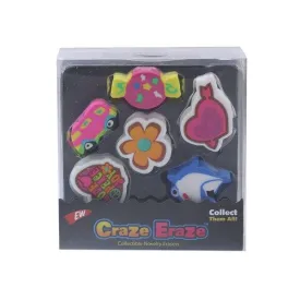 Cartoon Eraser 6 Pk