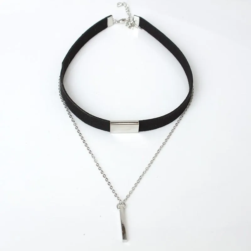 Chain Choker Necklace For Women Strip Rope Choker