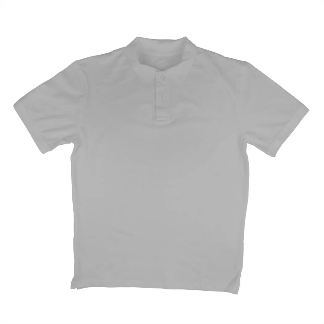 Cotton Polo T-shirt for Men in Solid Colour