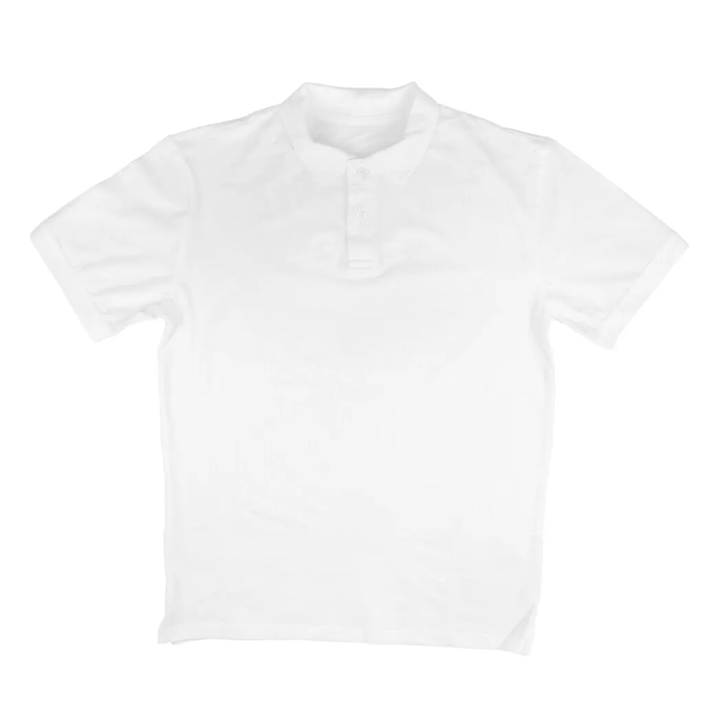 Cotton Polo T-shirt for Men in Solid Colour