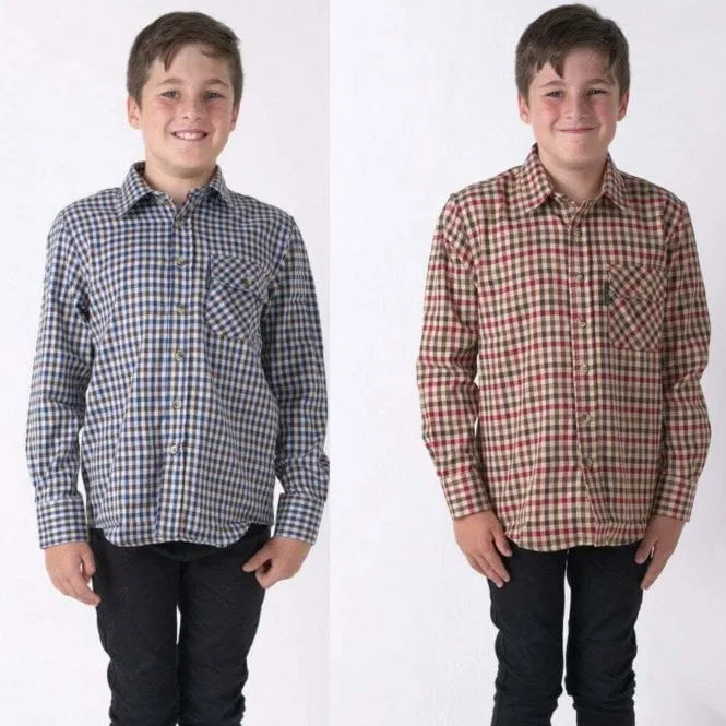 Country Classics Kids Long Sleeve Check Shirt - Highclere