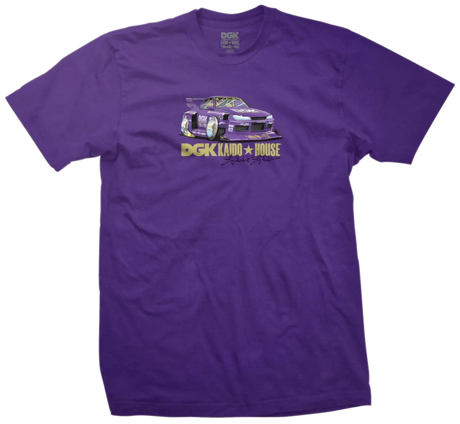 DGK x Kaido House Roulette Racer T-Shirt - Purple