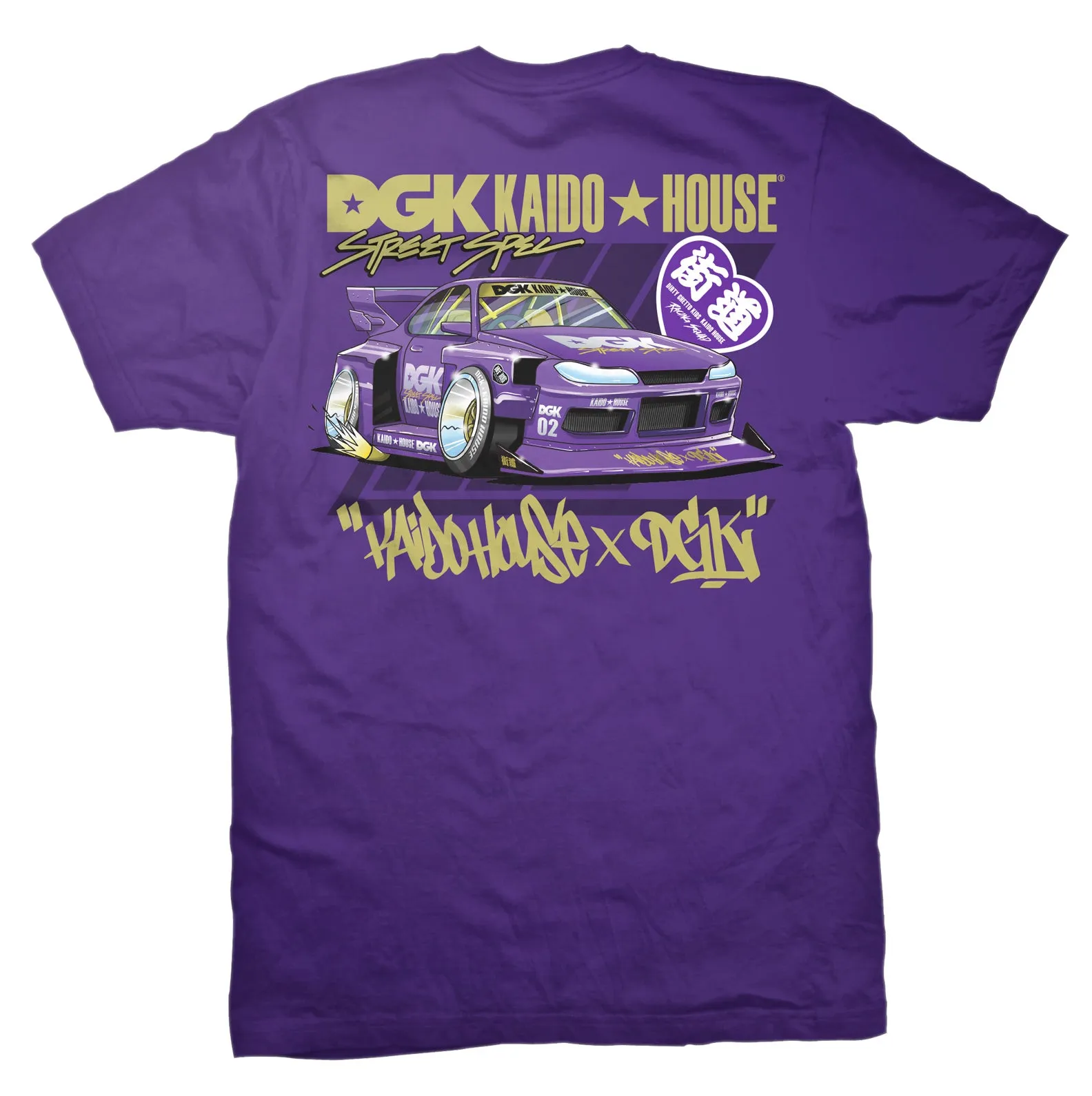 DGK x Kaido House Roulette Racer T-Shirt - Purple