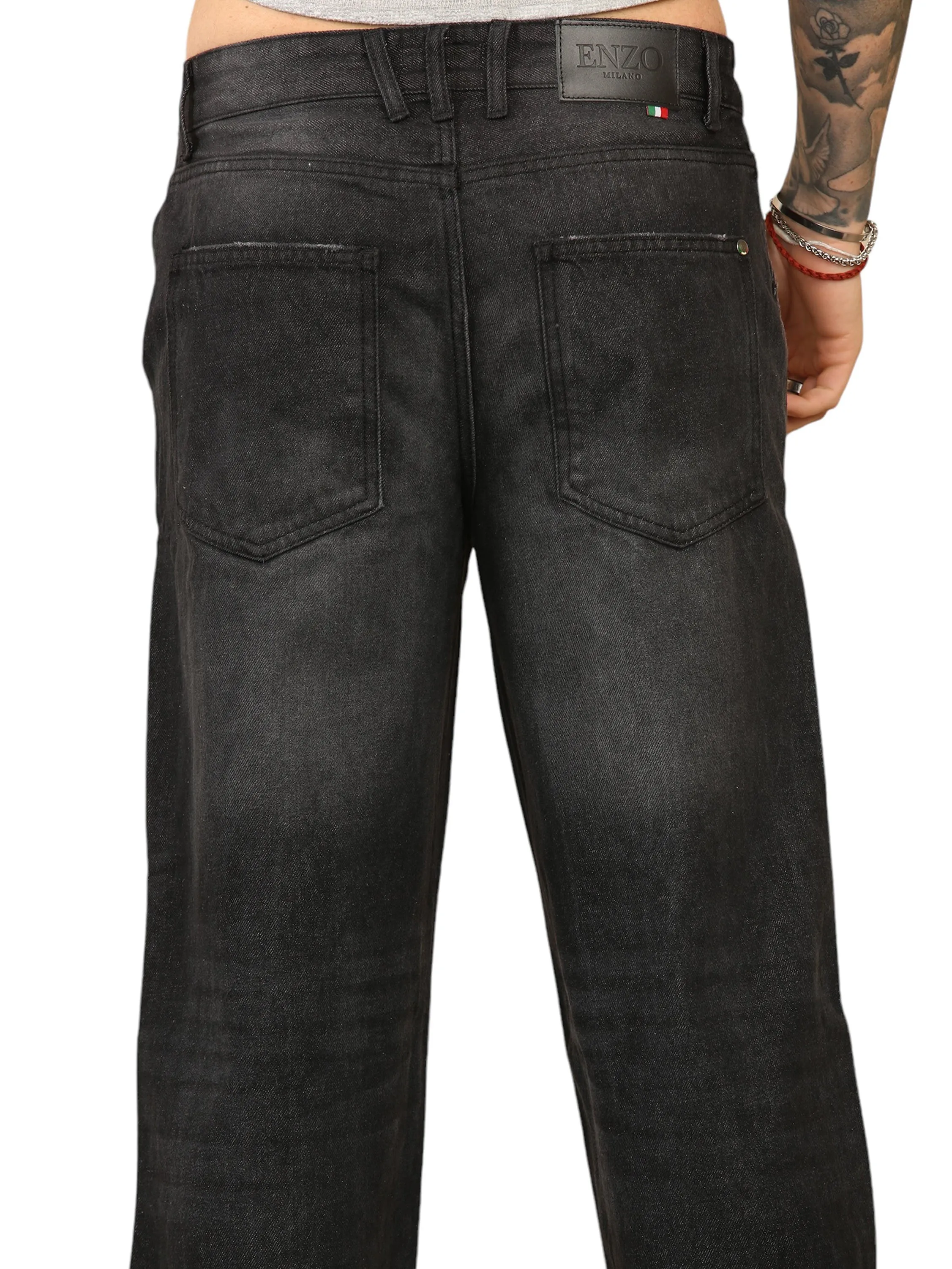 Enzo Milano | Mens Wide-Leg Jeans