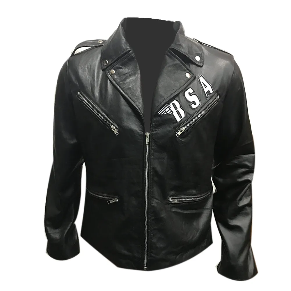 GEORGE MICHAEL BSA FAITH ROCKERS REVENGE LEATHER JACKET