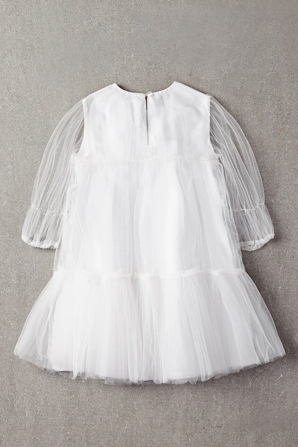 Girls Dress Nellystella Alice - Classic White