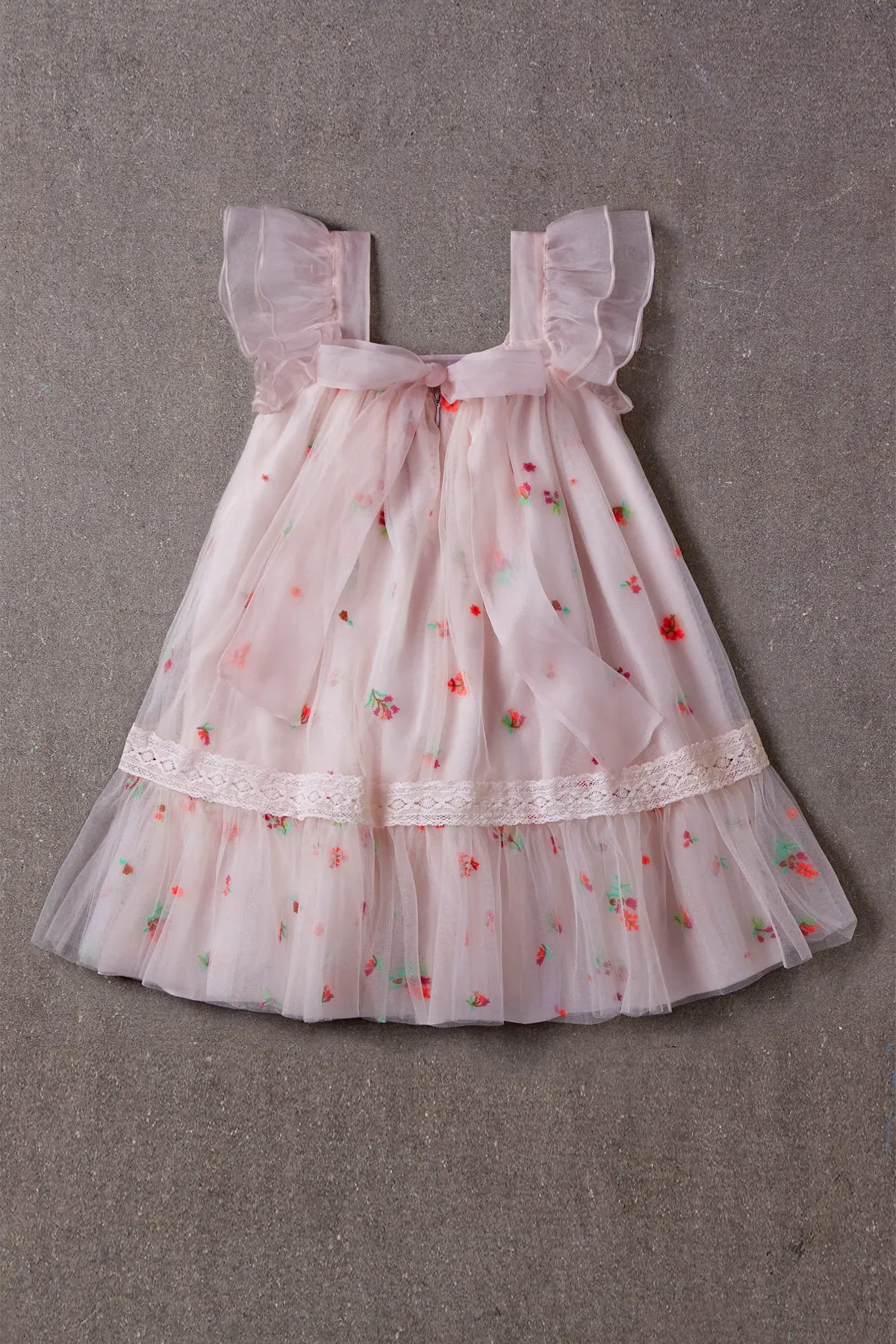 Girls Dress Nellystella Fiona - Spring Floral Tulle