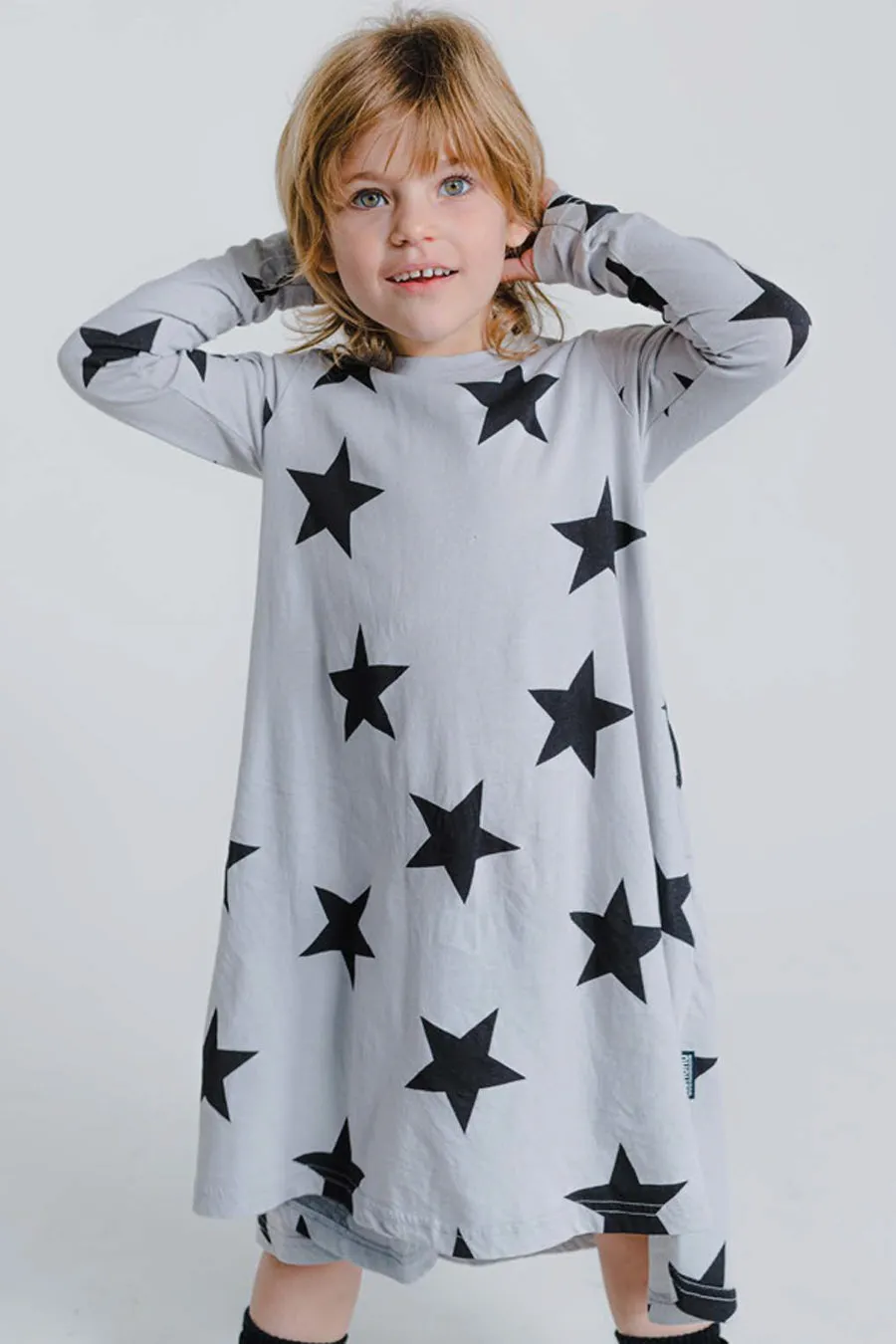 Girls Dress Nununu 360 Star - Grey