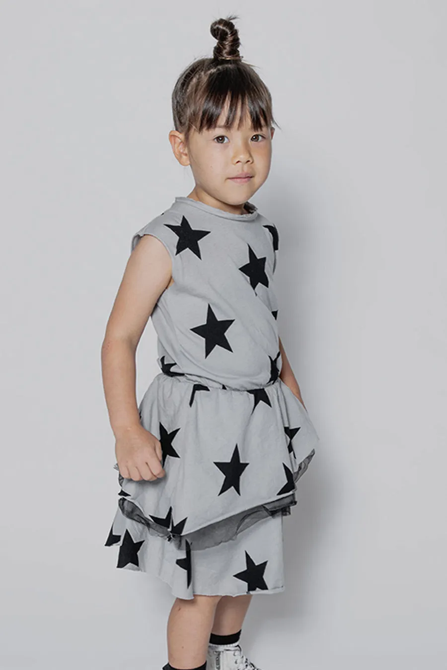 Girls Dress Nununu Star Multi Layered Star