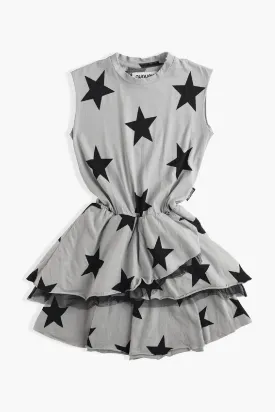 Girls Dress Nununu Star Multi Layered Star