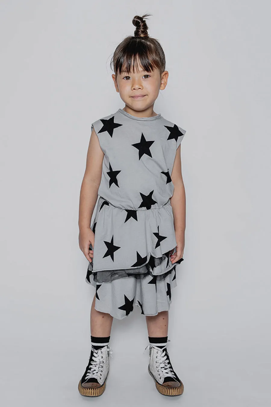 Girls Dress Nununu Star Multi Layered Star