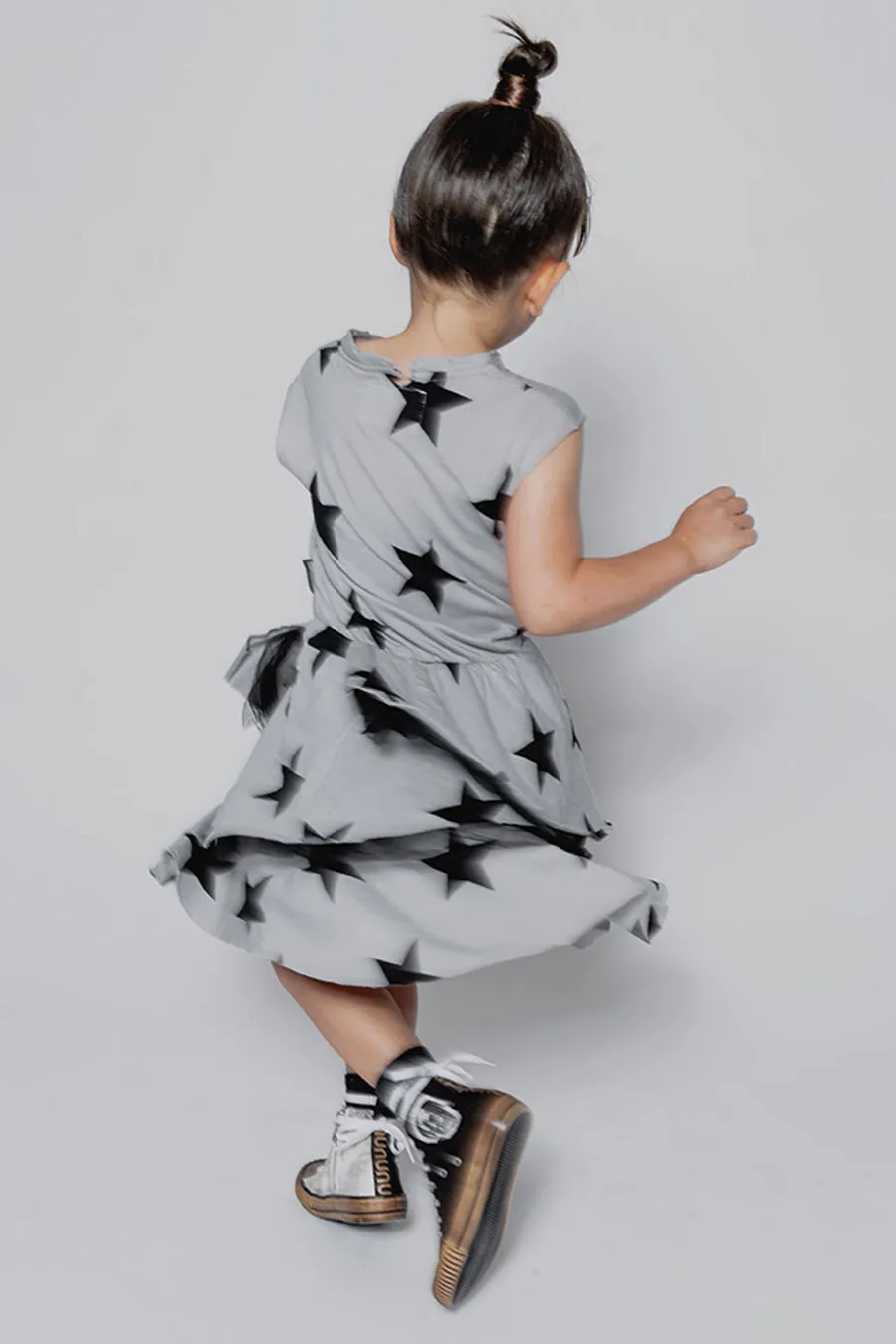 Girls Dress Nununu Star Multi Layered Star