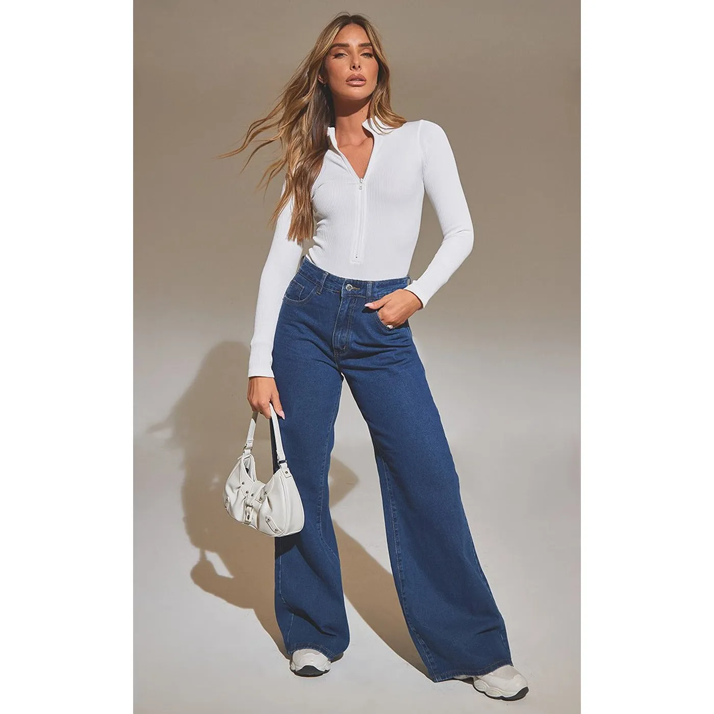 GP Wide Leg High Rise Jeans