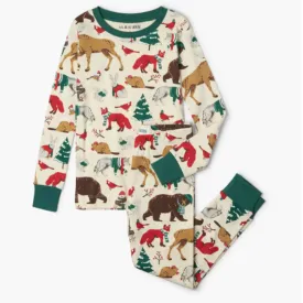 hatley woodland winter kids pajama set