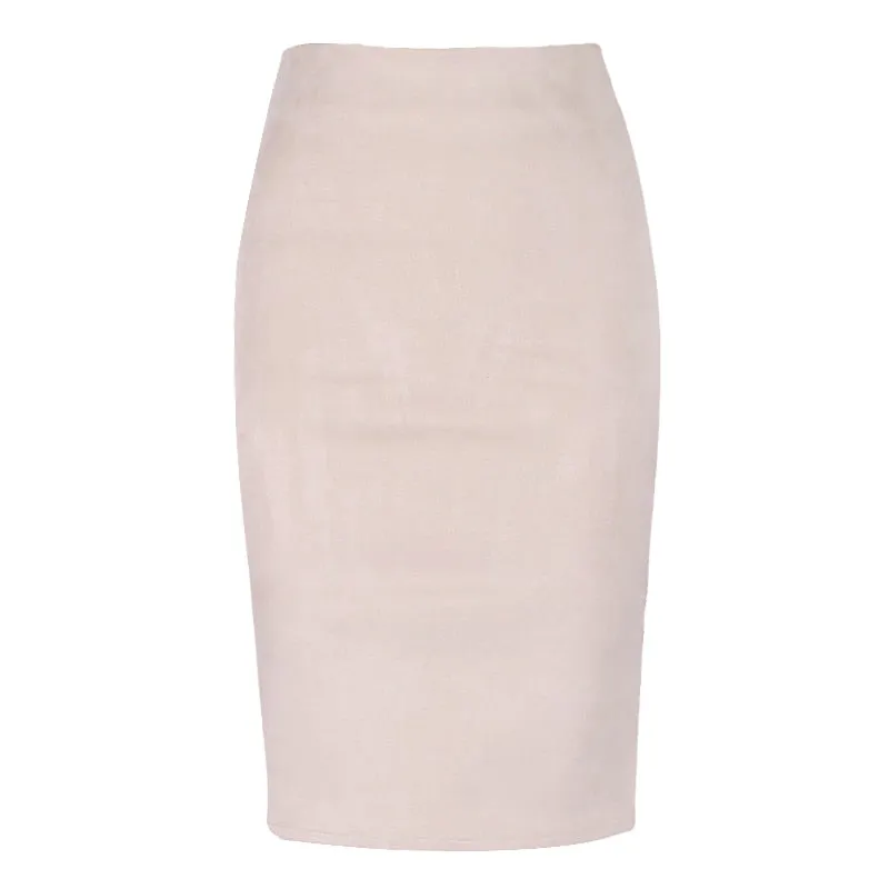 High Waist Bodycon Faux Leather Skirt For Women