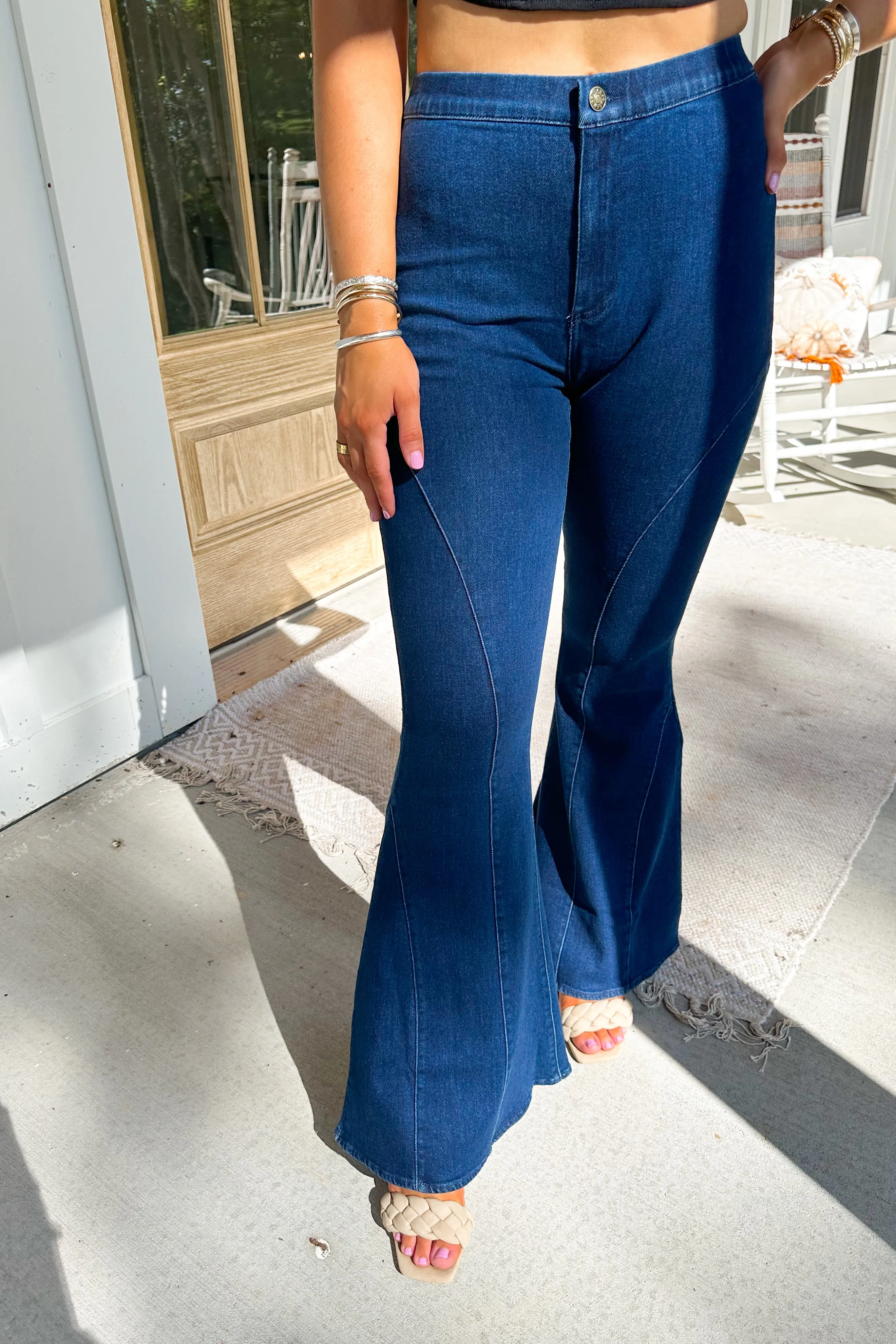 James High Waisted Flair Denim Jeans *FINAL SALE*