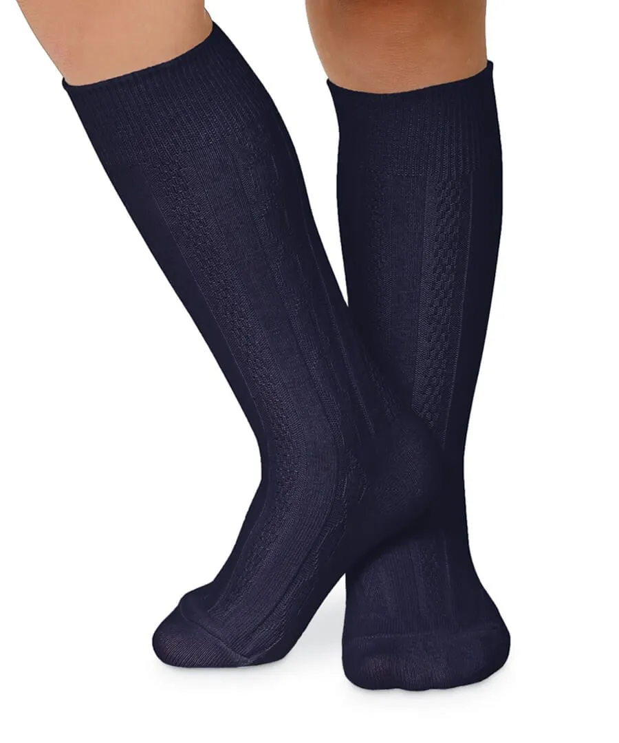 Jefferies Socks Classic Cable Knee High Socks