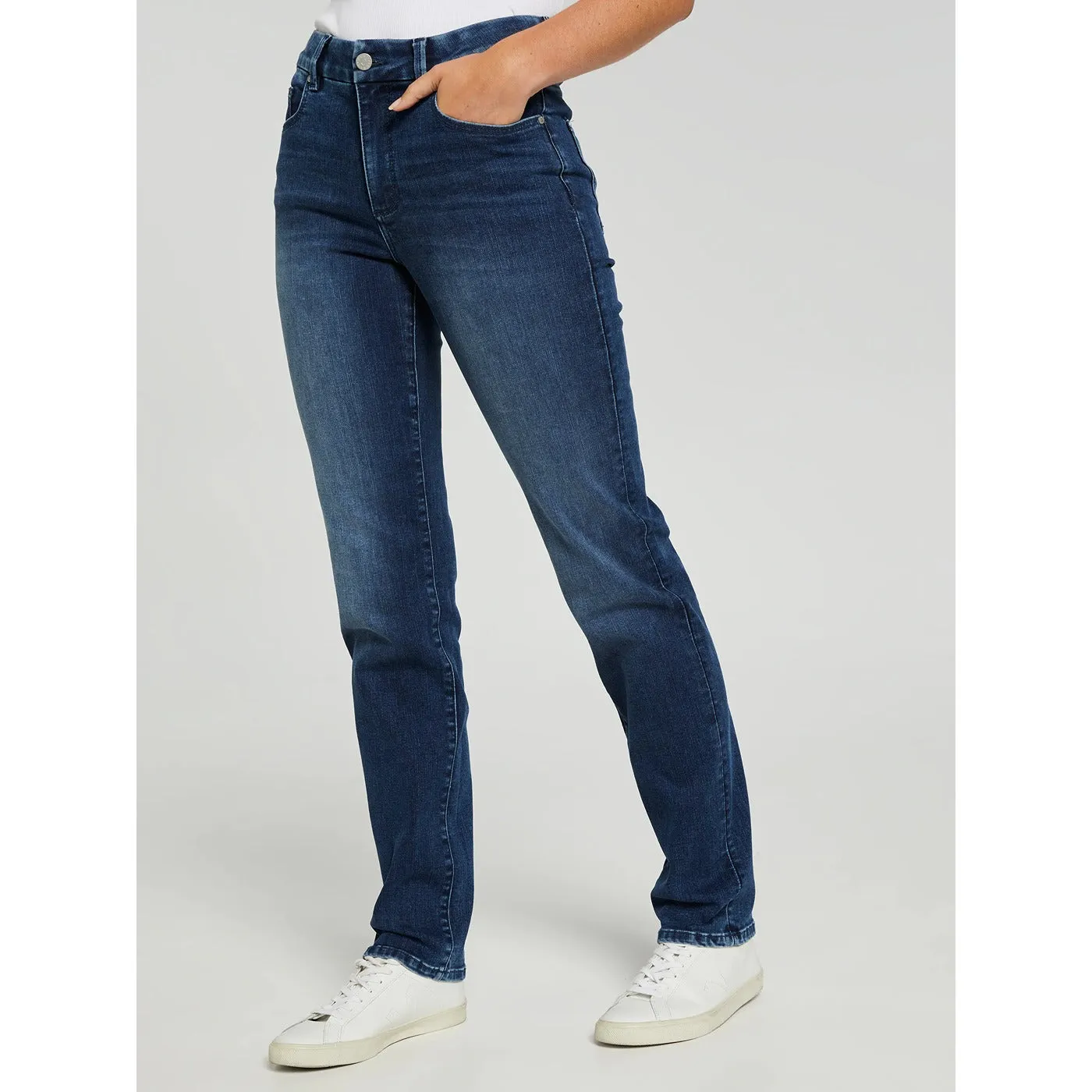 JJ High Rise Straight Jeans