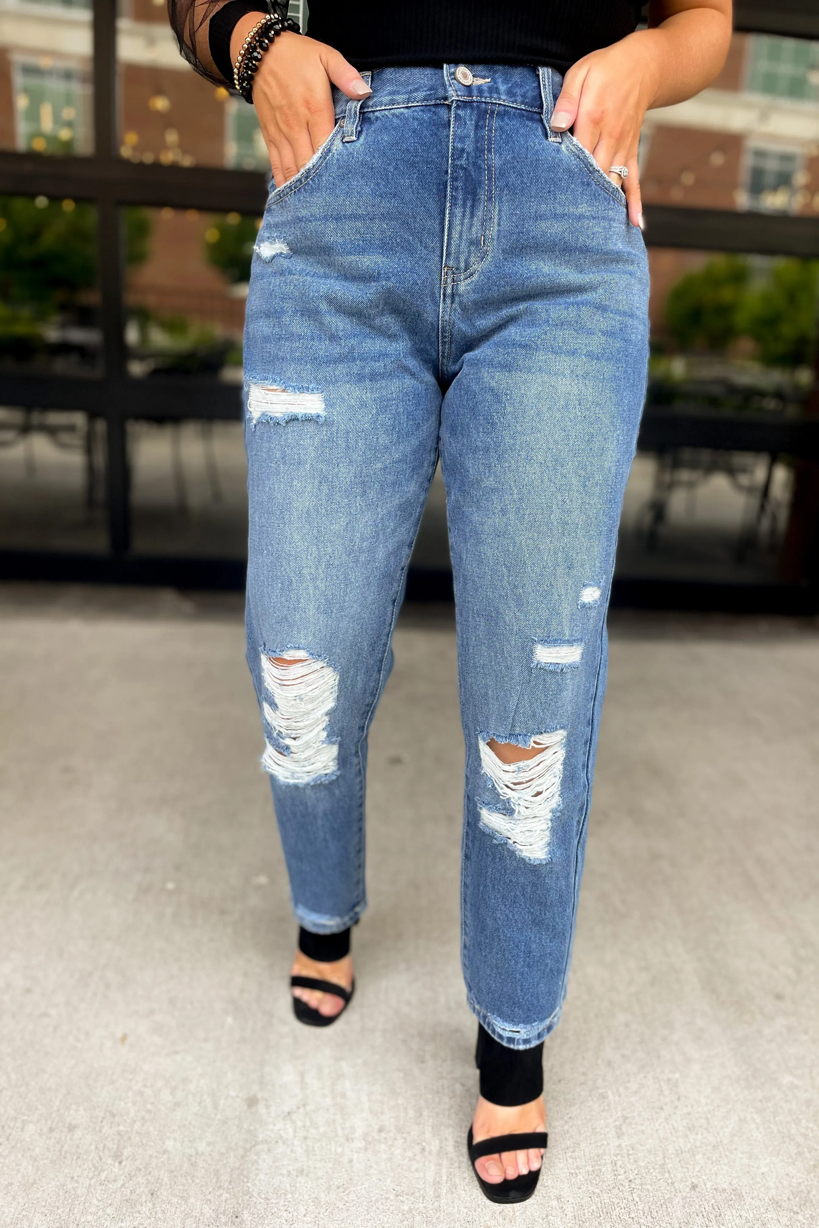 Kancan Kerrigan High Rise Mom Jeans *FINAL SALE*