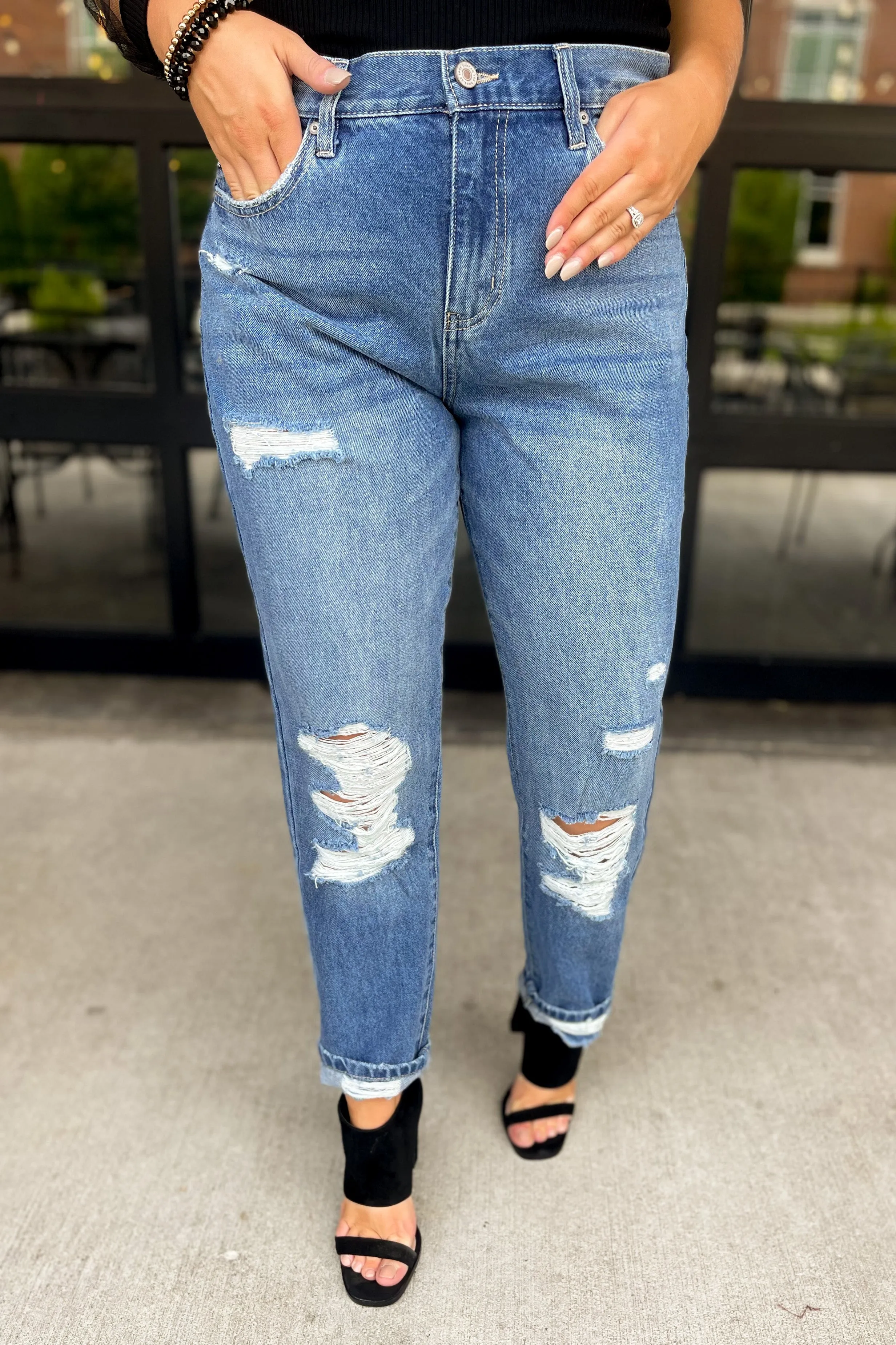 Kancan Kerrigan High Rise Mom Jeans *FINAL SALE*