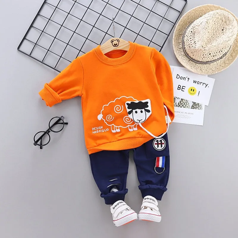 Kids  Unisex Cotton Shirt And Trousers Casual Wear