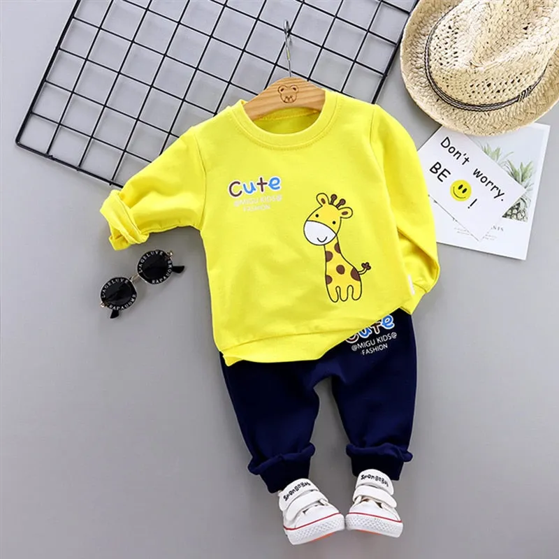 Kids  Unisex Cotton Shirt And Trousers Casual Wear