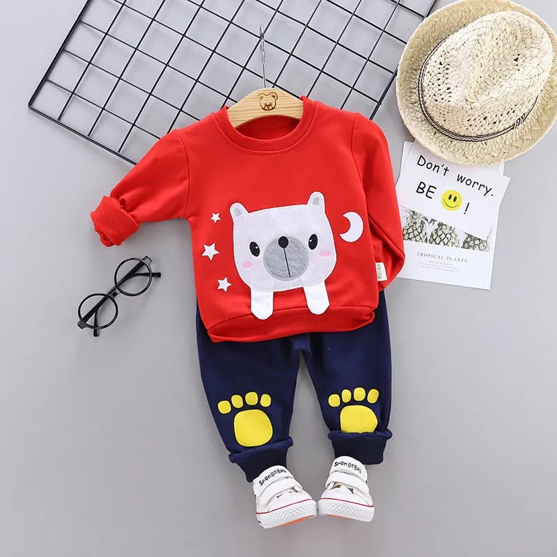 Kids  Unisex Cotton Shirt And Trousers Casual Wear