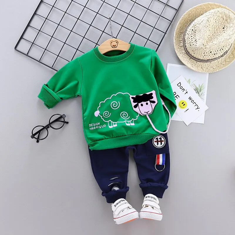 Kids  Unisex Cotton Shirt And Trousers Casual Wear