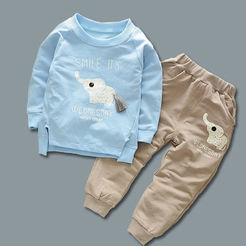 Kids  Unisex Cotton Shirt And Trousers Casual Wear